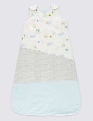 Sleeveless Pure Cotton 2.2 Tog Sleeping Bag